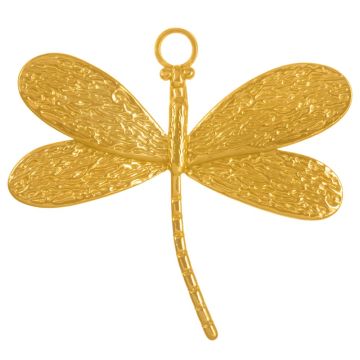Stainless Steel Pendant Dragonfly (41 x 44 x 2.5 mm) 18K Gold Ion Plated (1 pcs)