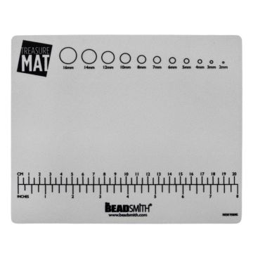 Beadsmith Non-Slip Bead Mat (21.5 x 18 cm) Grey (1 piece)