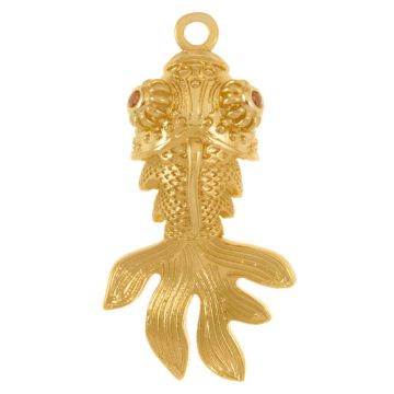 Pendant Fish (28 x 15 x 11 mm) 18K Gold Plated (1 pcs)