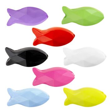 Acrylic Beads Fish Opaque (18 x 8 x 6 mm) Mix Color (20 pcs)