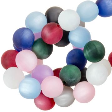 Matte Cat Eye Resin Beads (8 mm) Mix Color (20 pcs)