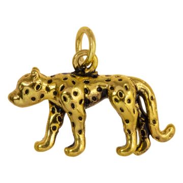 Enamel Charm Leopard (26 x 16 x 3.5 mm) 18K Gold Plated (1 pcs)