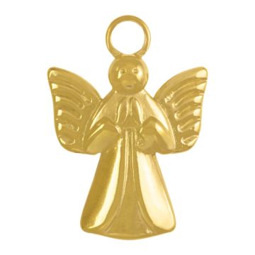 Stainless Steel Charm Wing (18 x 13 x 2 mm) Gold (1 pcs)