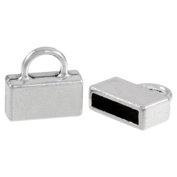 End Caps (inside size 10 x 2 mm) Antique Silver (4 pcs)