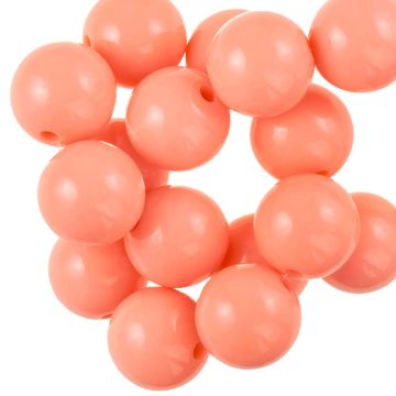 Acrylic Beads (16 mm) Bright Salmon (25 pcs)