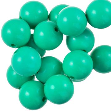 Acrylic Beads (16 mm) Neon Teal (25 pcs)