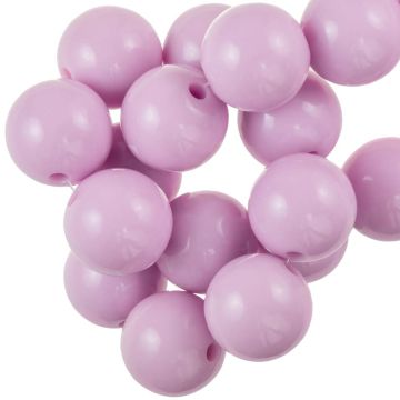Acrylic Beads (16 mm) Mauve Mist (25 pcs)
