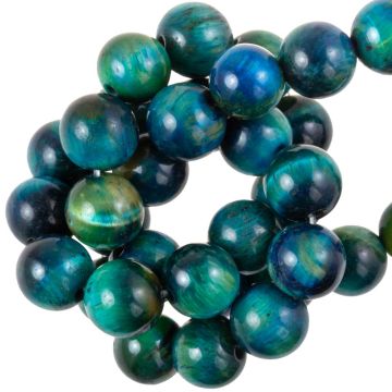 Blue Tiger Eye Beads (8 mm) 46 pcs