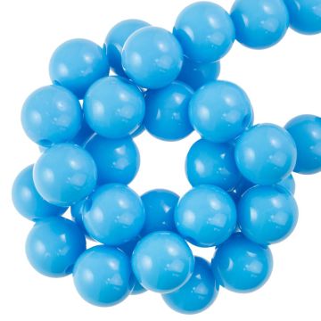 Acrylic Beads (12 mm) Deep Sky Blue (50 pcs)