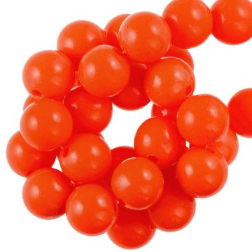 Acrylic Beads (12 mm) Red Orange (50 pcs)