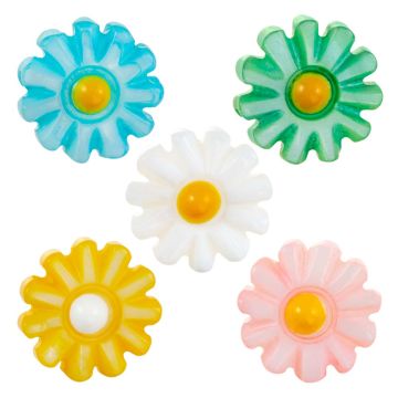 Shell Beads Flower (10 x 4.5 mm) Mix Color (20 pcs)