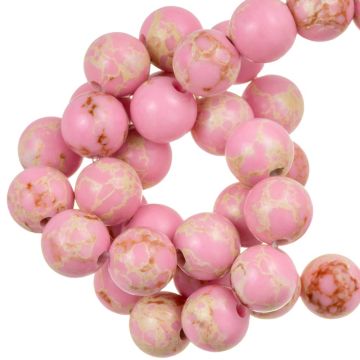 Imperial Jasper Beads (6 mm) Classic Pink (60 pcs)